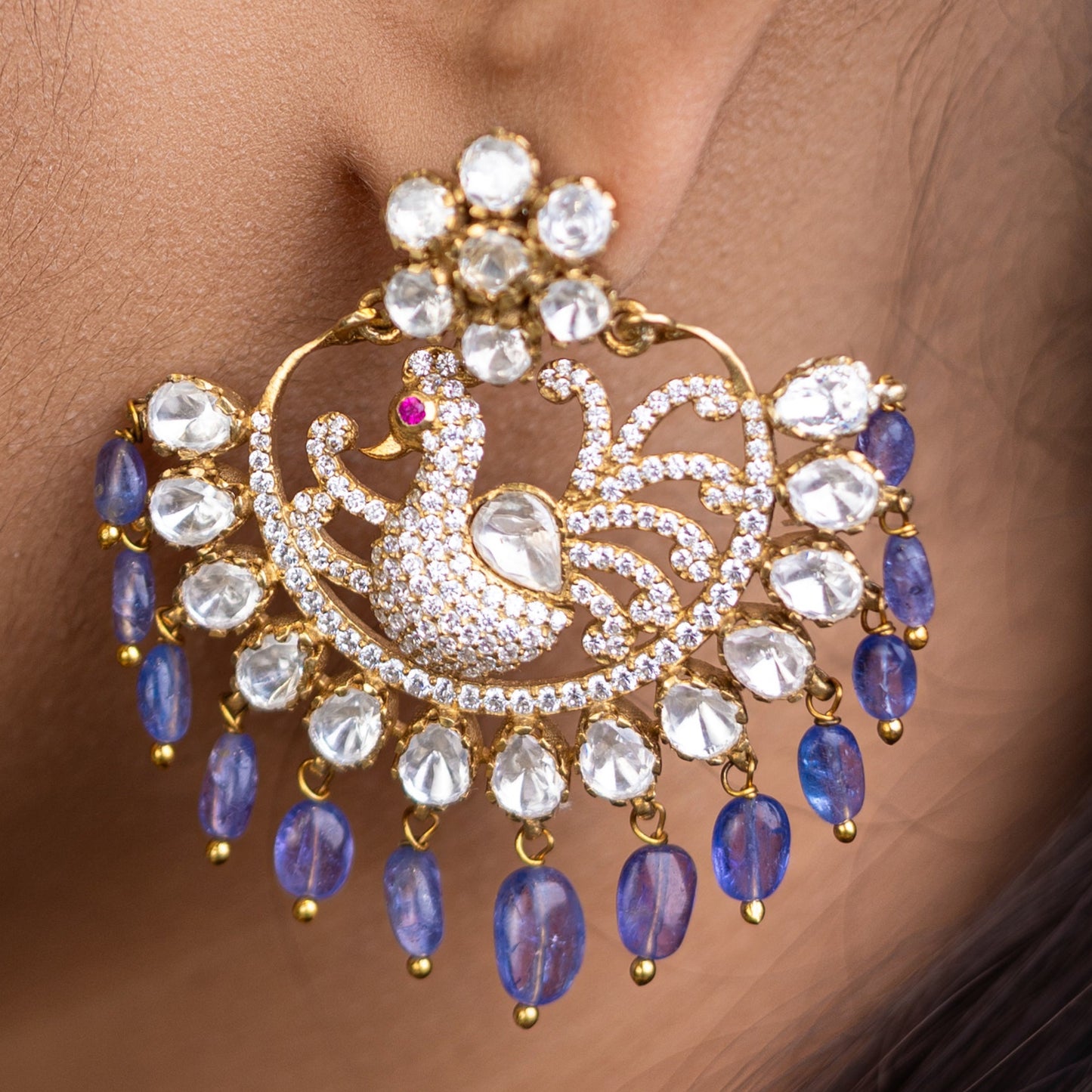 Royal Peacock Chandbali