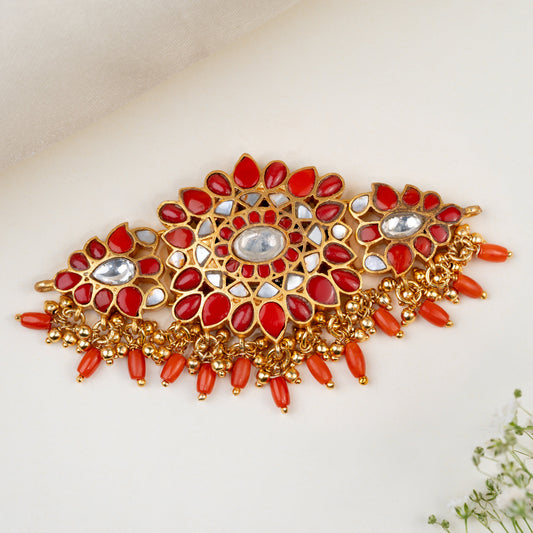 Satrangi Coral Choker