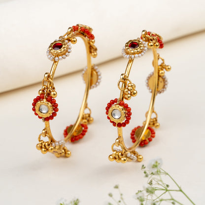 Alokha Coral Fusion Bangles