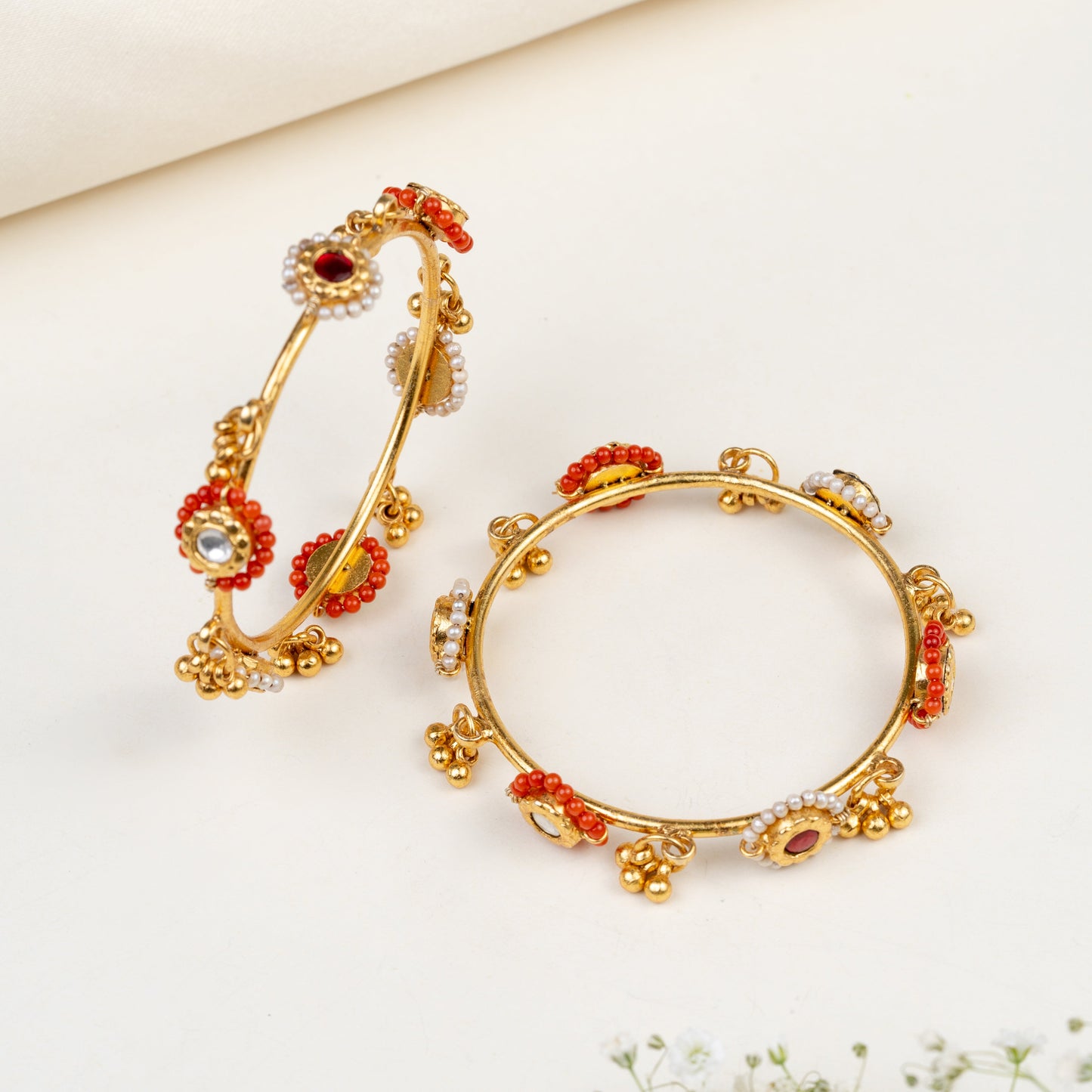 Alokha Coral Fusion Bangles