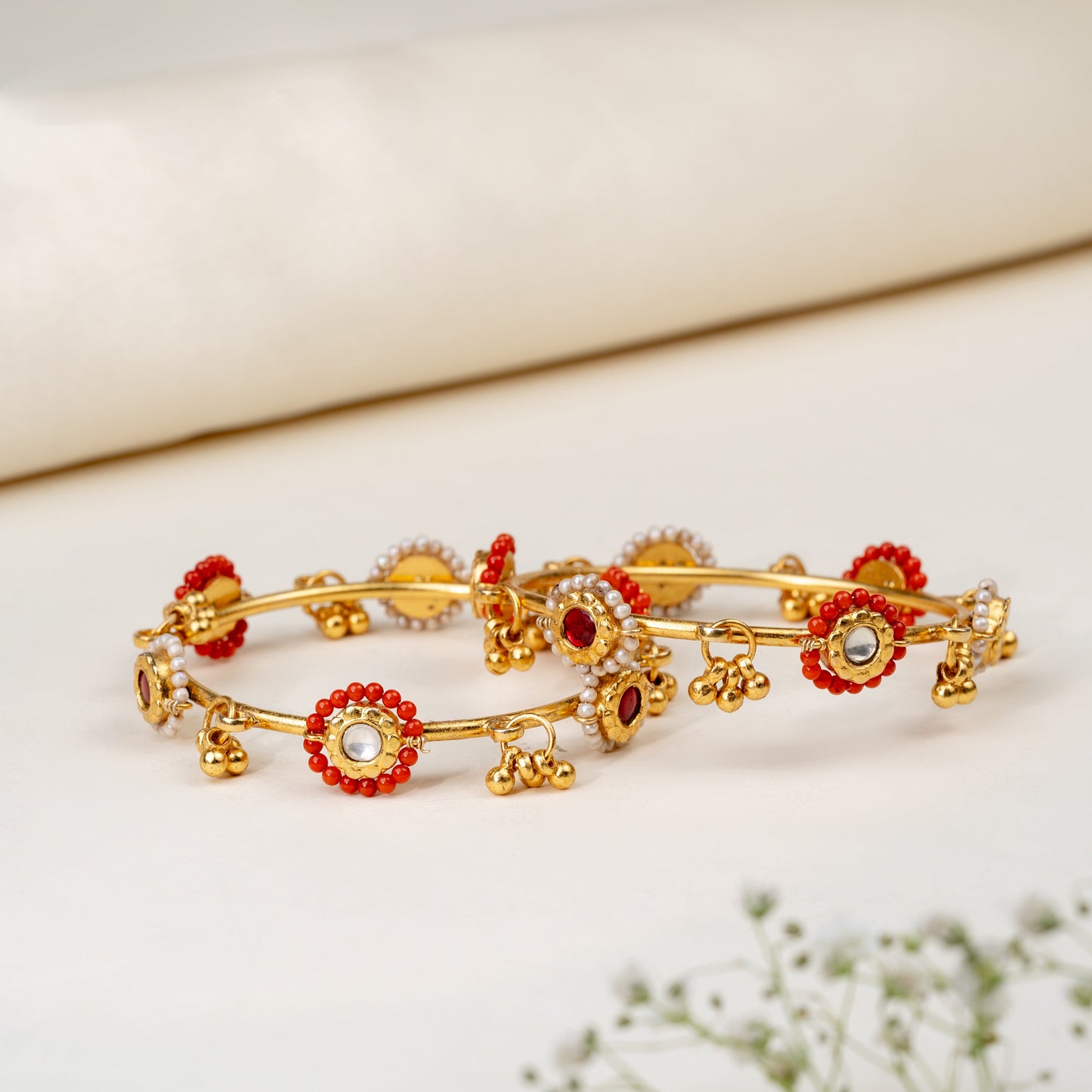 Alokha Coral Fusion Bangles