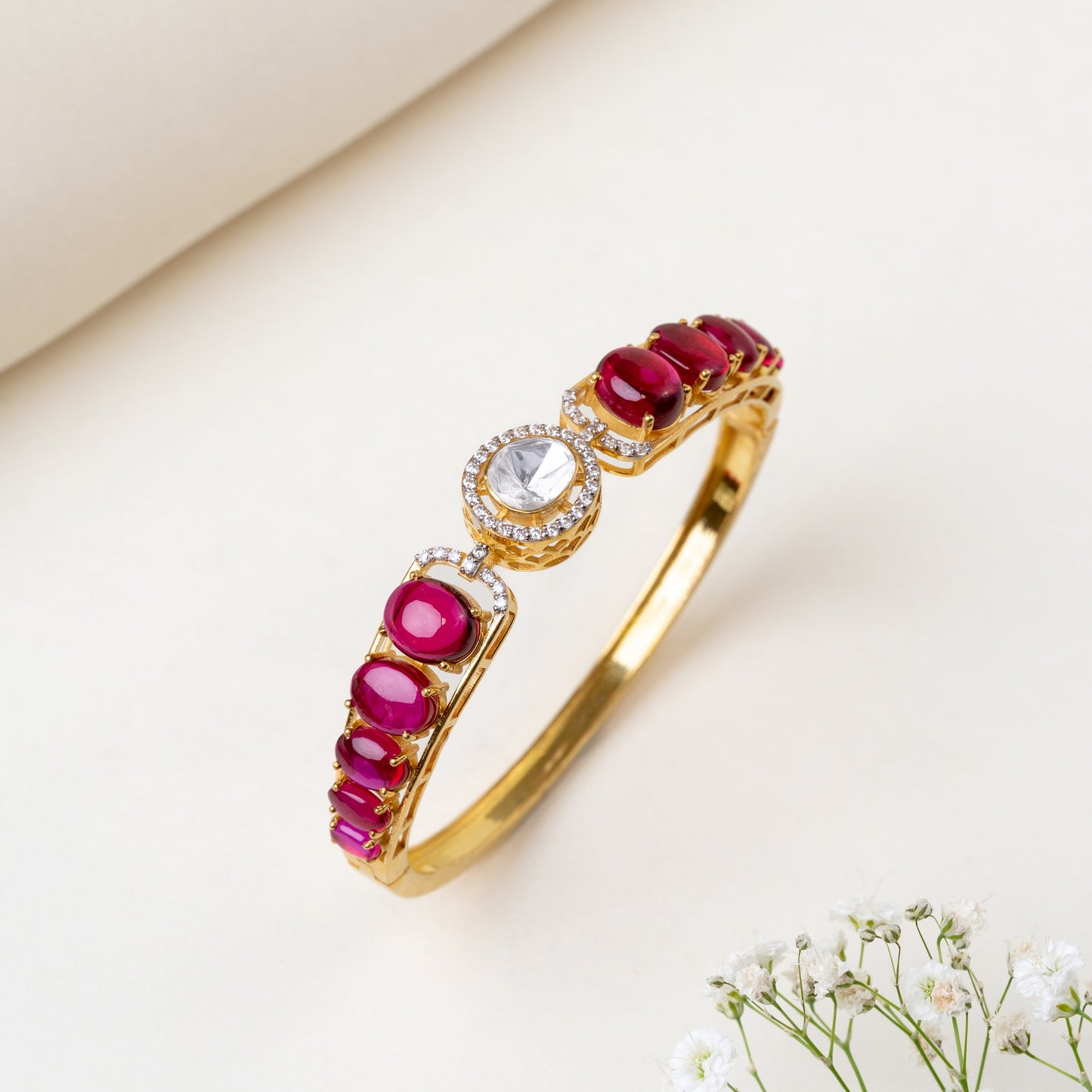 Latika Moissanite Bangle Bracelet