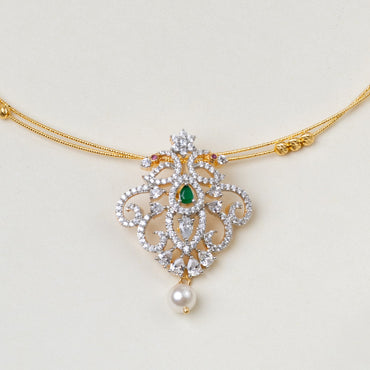 Anvika CZ Kante Necklace