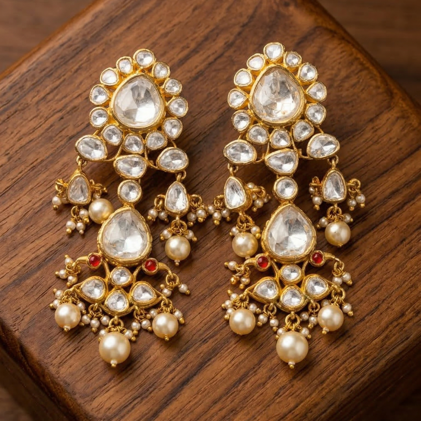 Nirjara Moissanite Chandbali