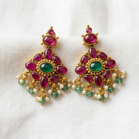Diya Kundan Earrings