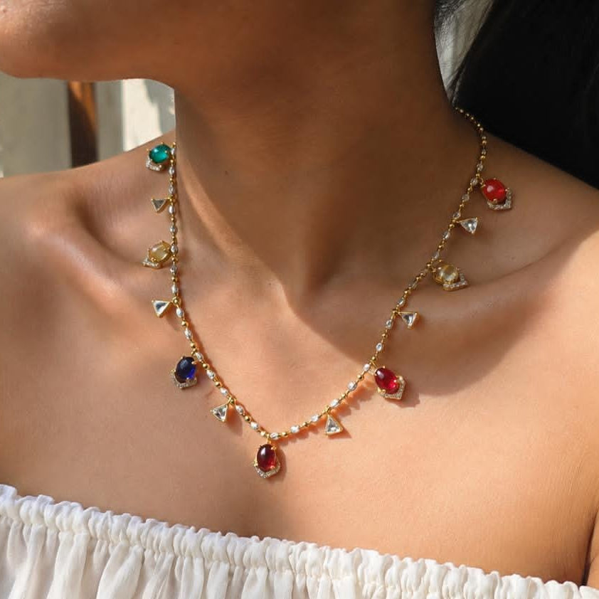Multicolor Charm Necklace
