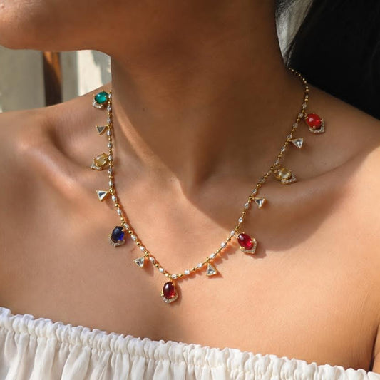Multicolor Charm Necklace