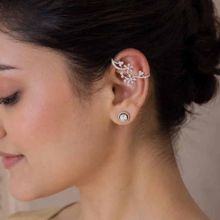Petal Veil Earcuff