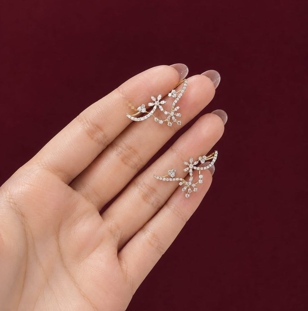 Petal Veil Earcuff