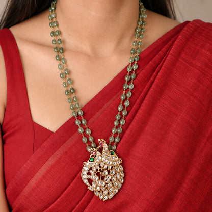 Dwiyura Kundan Long Necklace