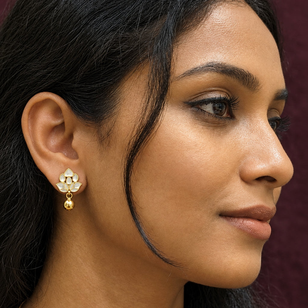 Nitya Petal MOP Earrings