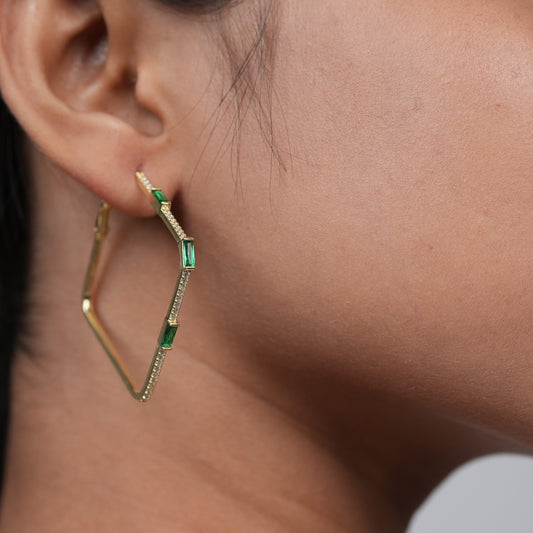 Bold Golden Hoop Earrings