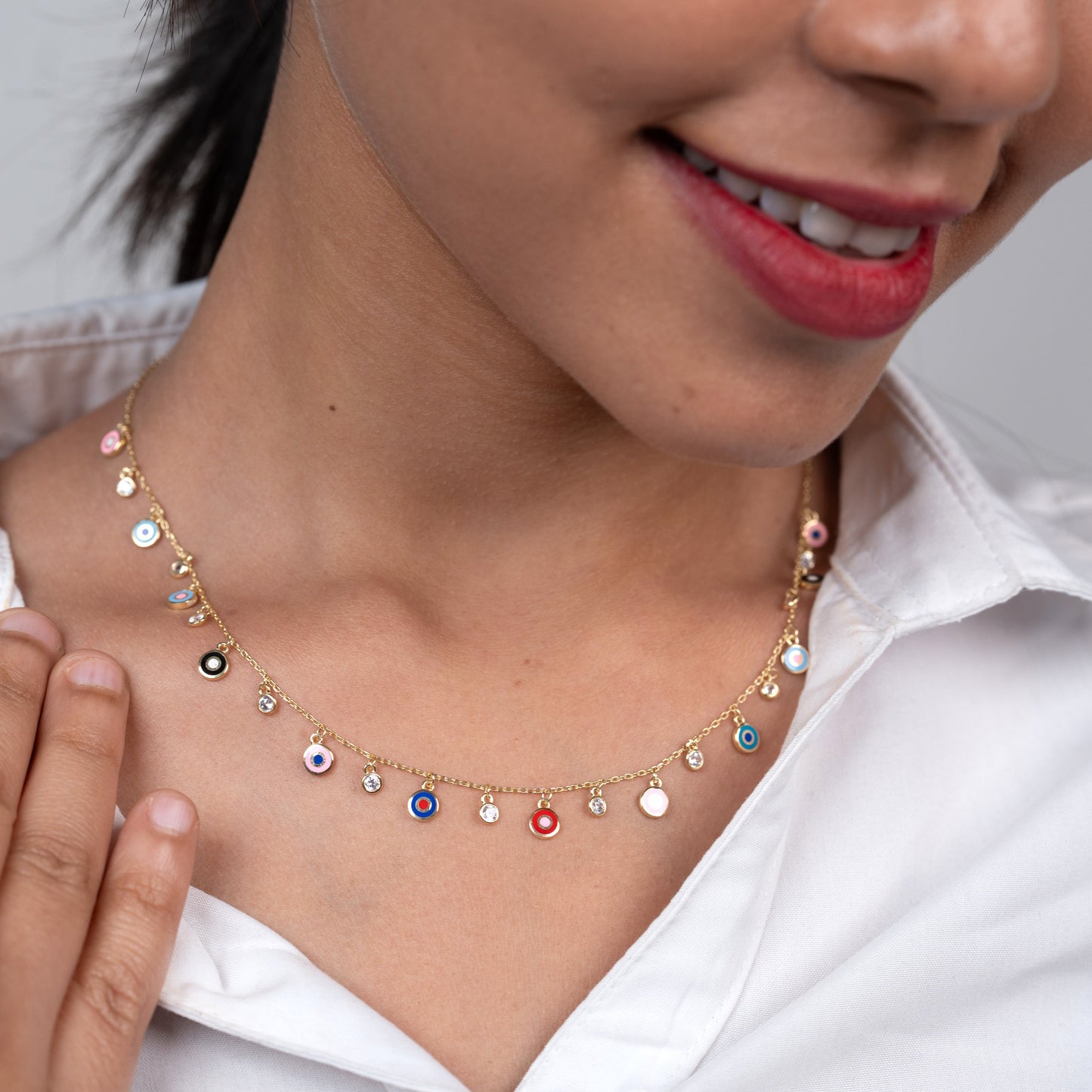 Evil Eye Glow Necklace