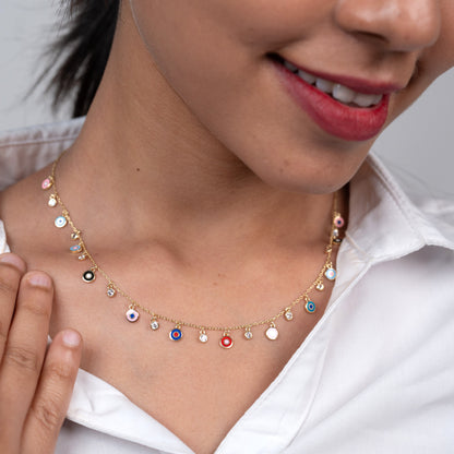 Evil Eye Glow Necklace