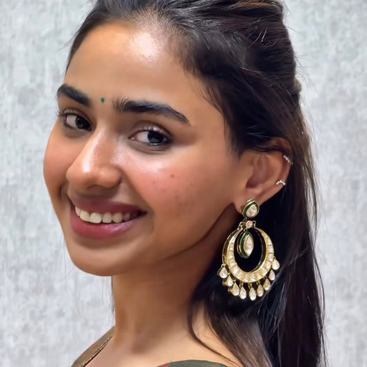 Ritva Moissanite Chandbali