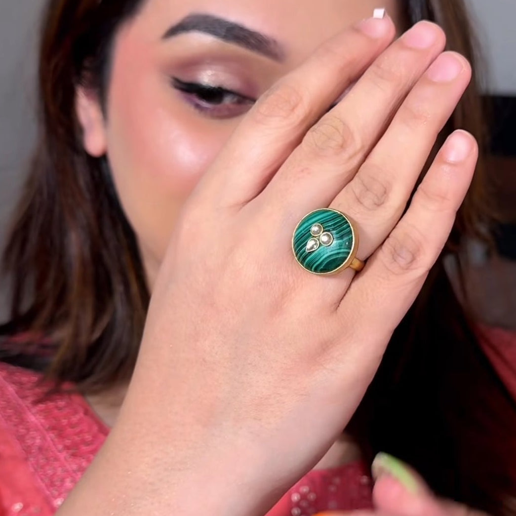 Warya Malachite Ring