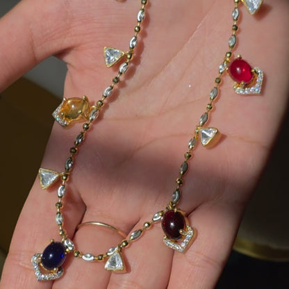 Multicolor Charm Necklace
