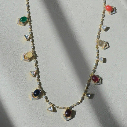 Multicolor Charm Necklace