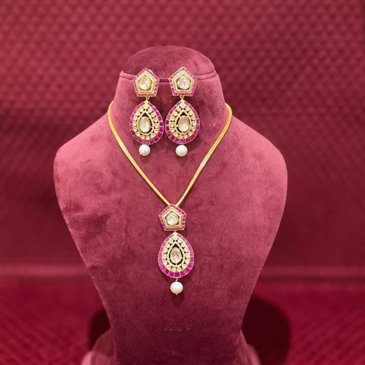 Tirasya Moissanite Necklace & Earrings Set