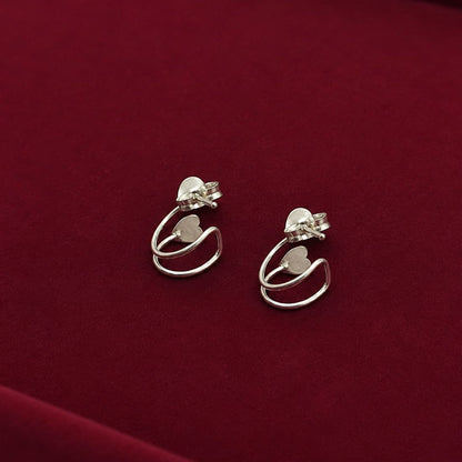 Heart Ear Studs