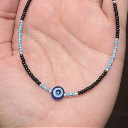 Chhatra Evil Eye Single Leg Anklet