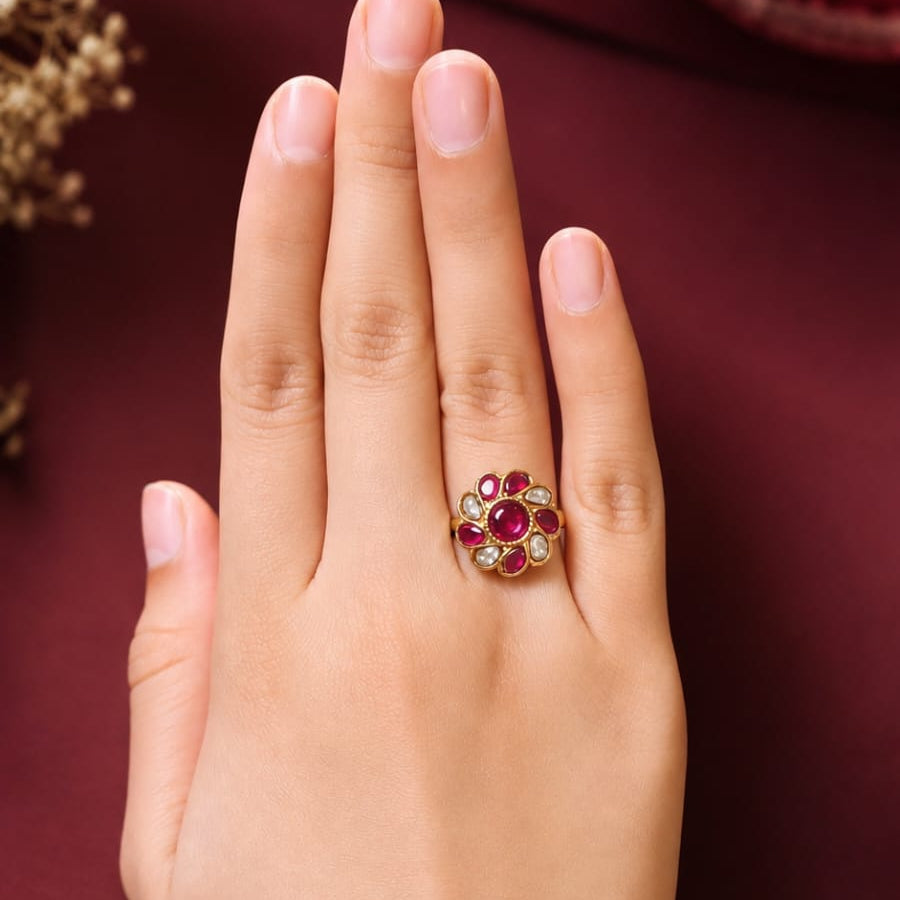 Raiya Kundan Ring