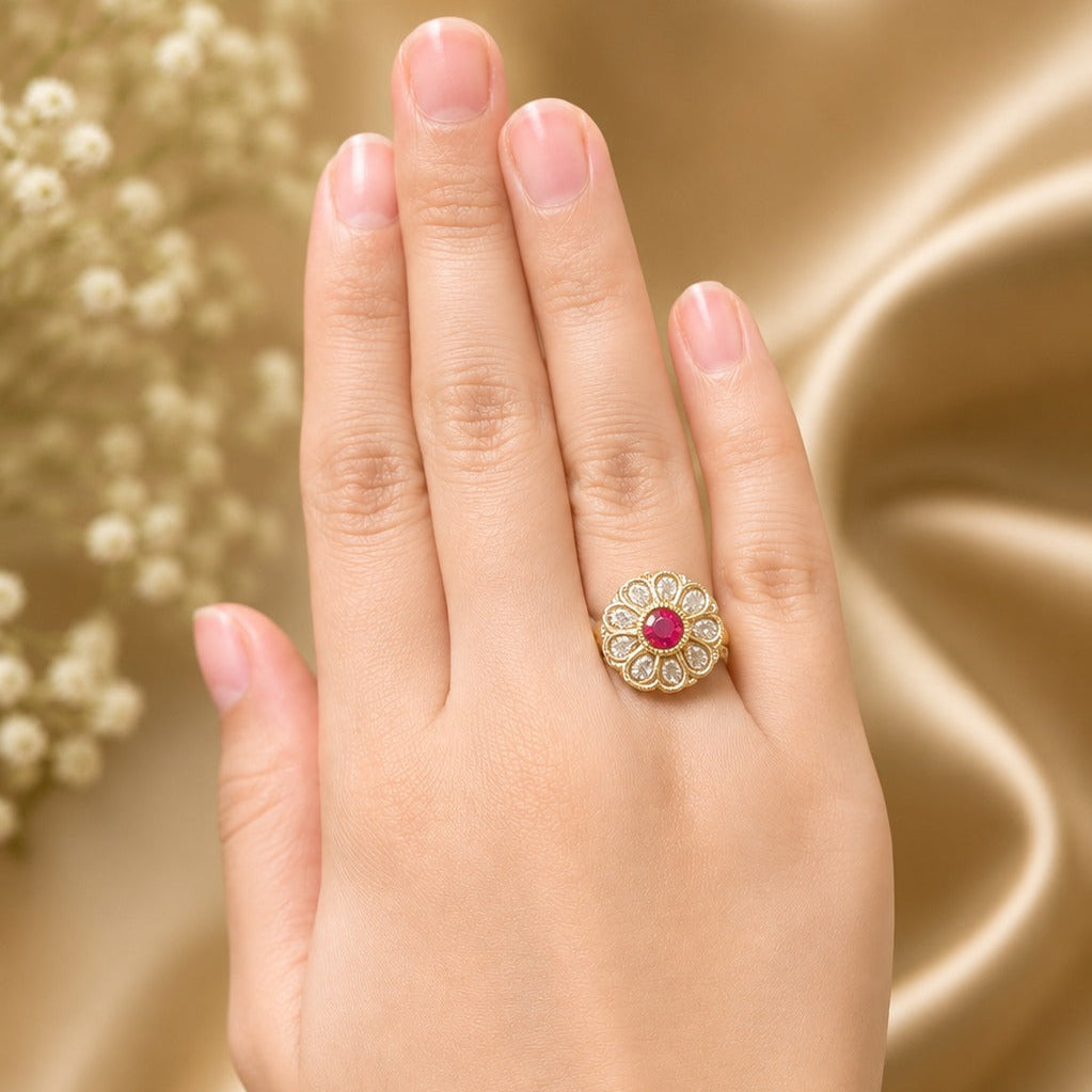 Riniya Kundan Ring