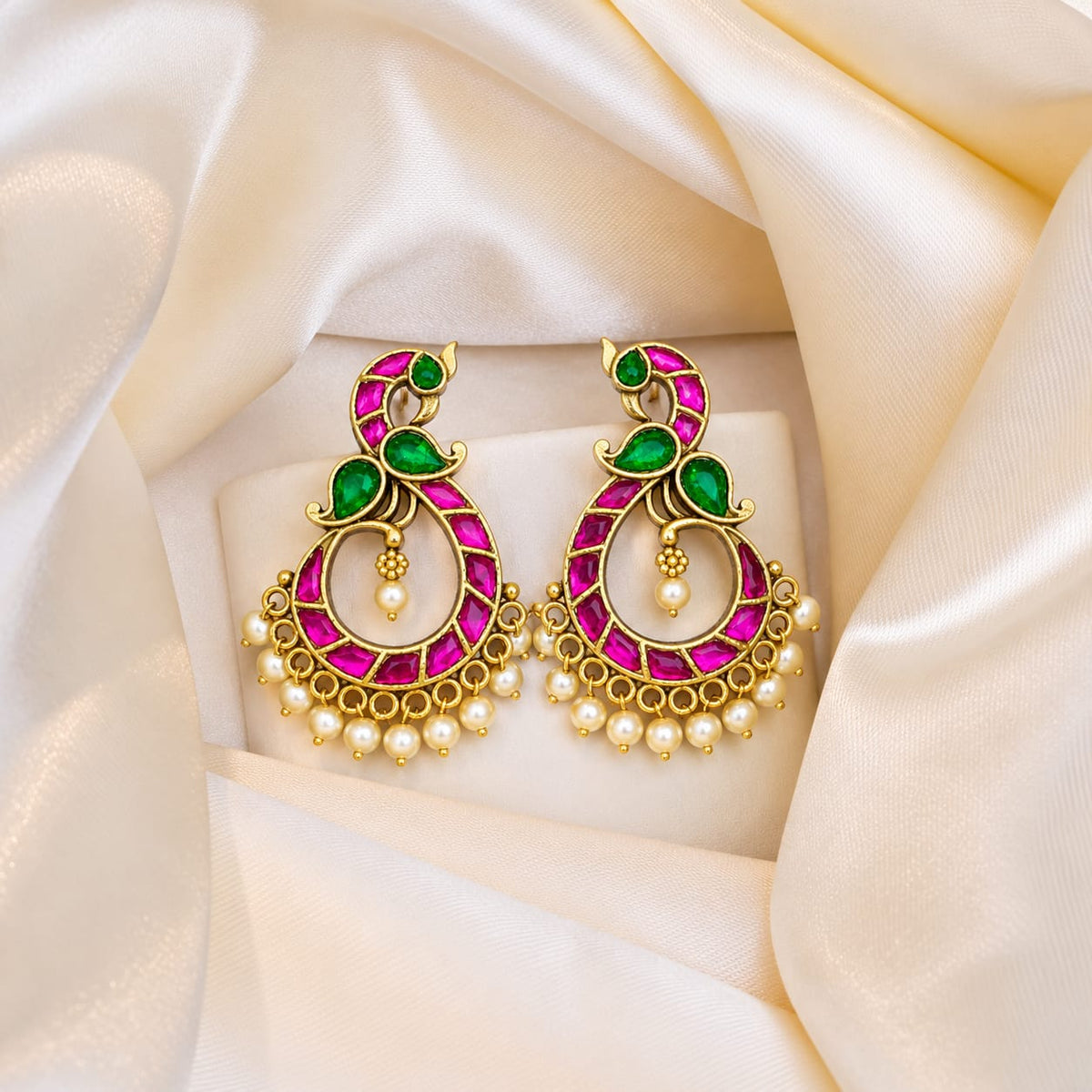 Bird Kundan Earrings