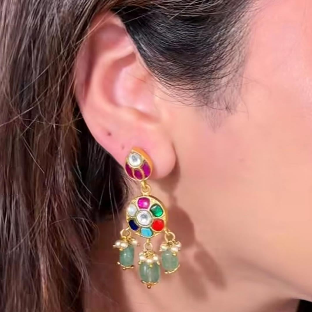 Abhira Kundan Earrings