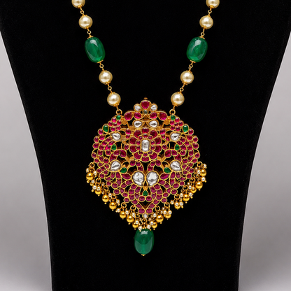Rajnika Kundan Long Necklace