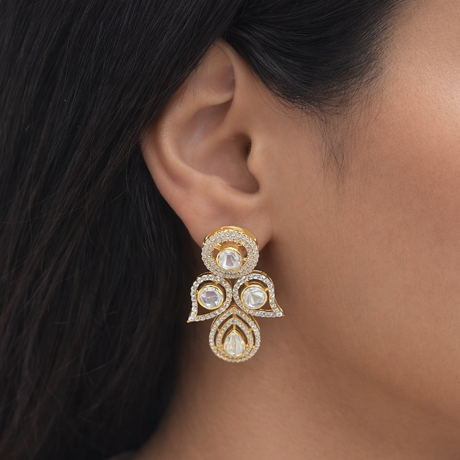 Rachna Moissanite Earrings