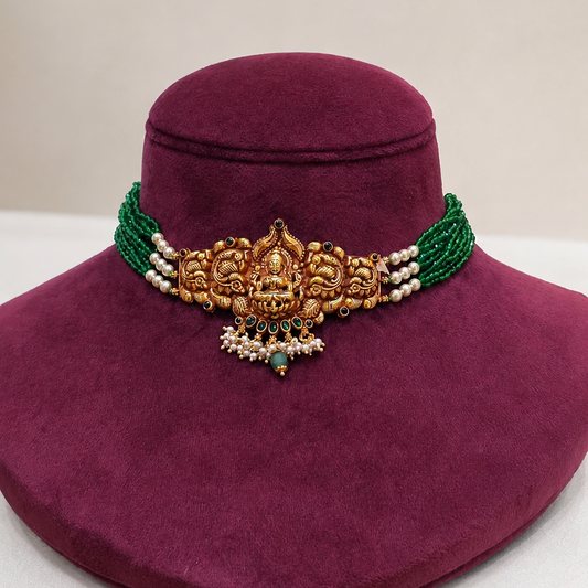 Green Goddess Lakshmi Choker