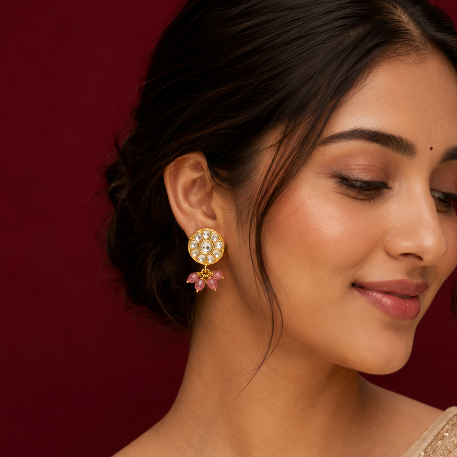 Nilitya Kundan Earrings