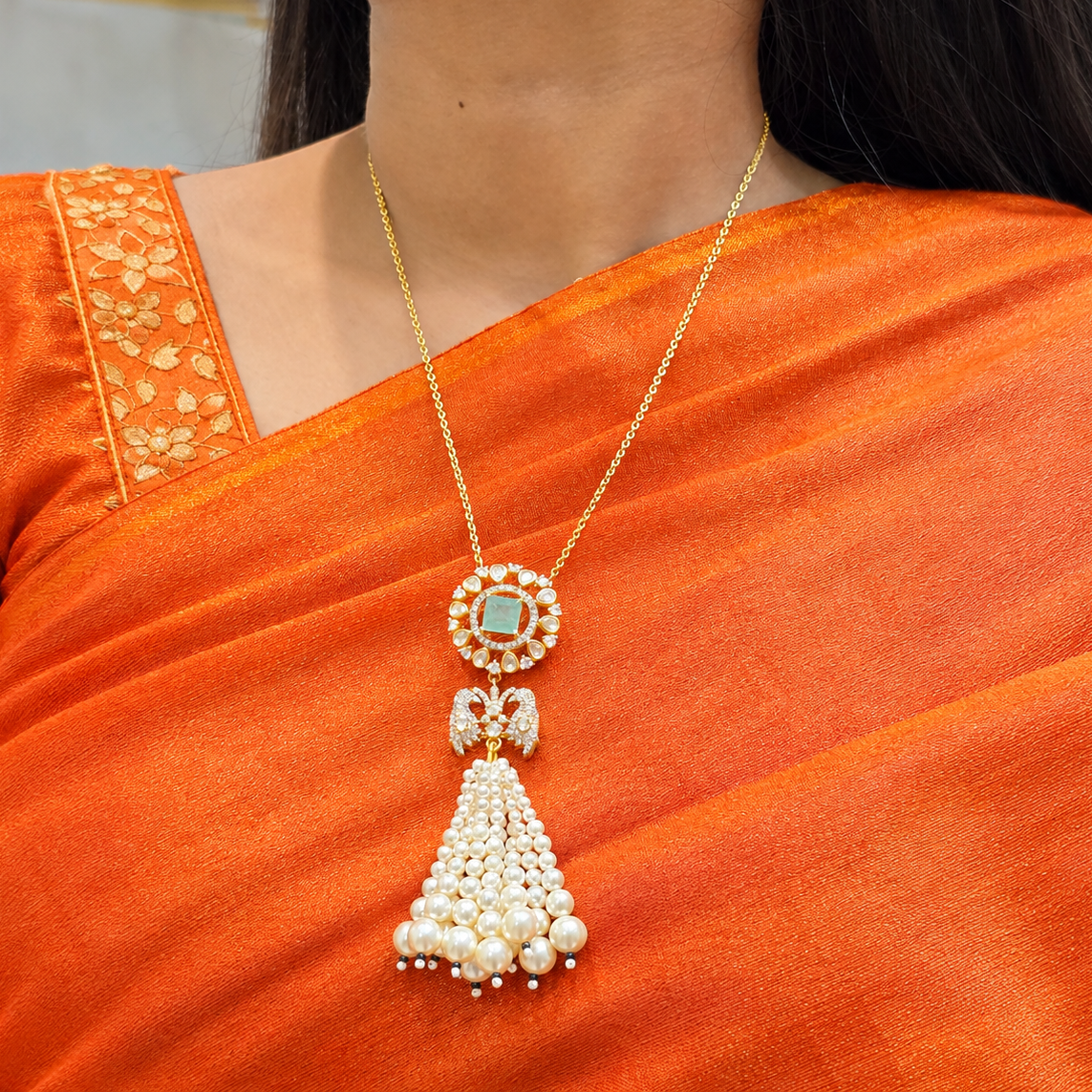 Patatrika Long Necklace & Earrings Set