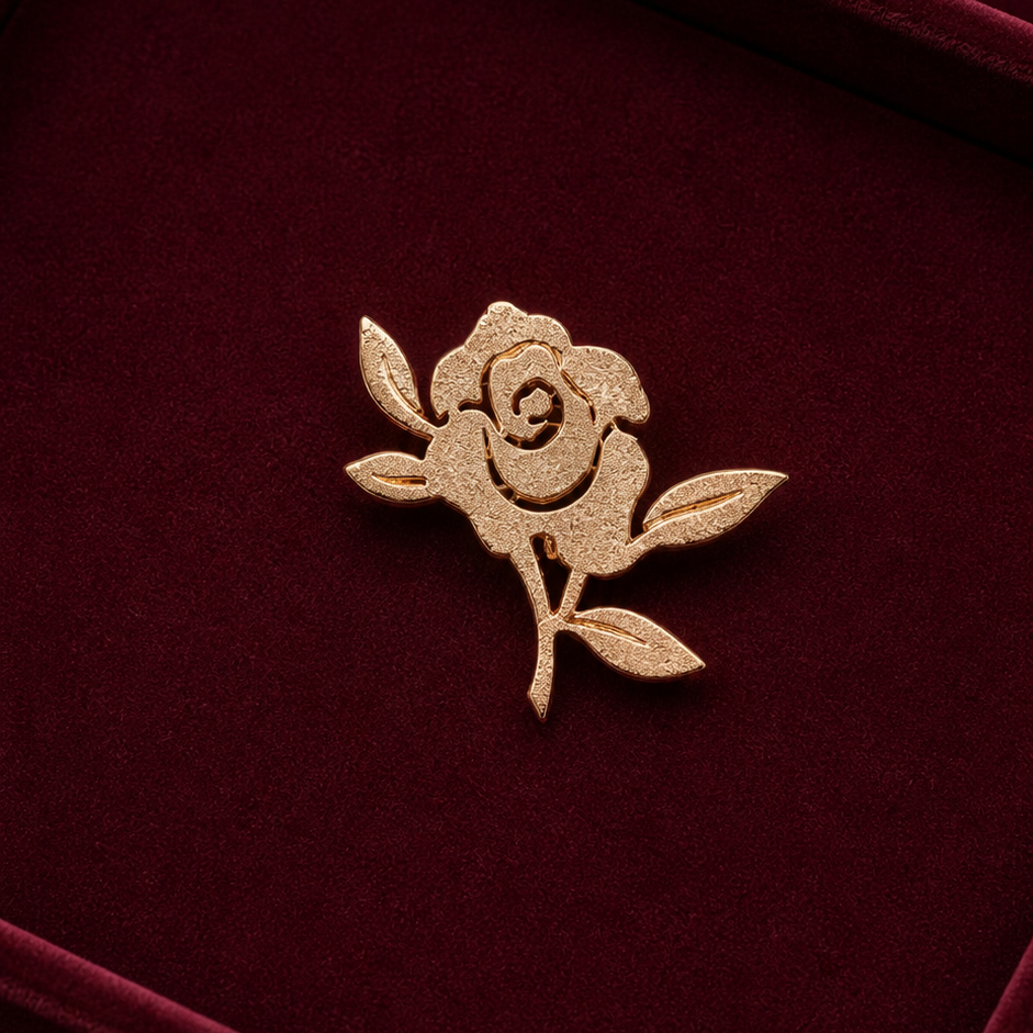 Elegant Rose Brooch