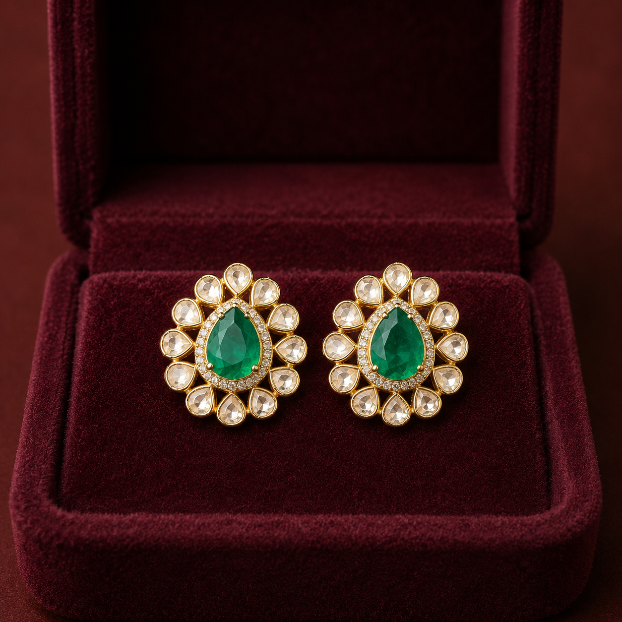 Shravya Moissanite Earrings