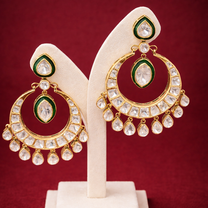 Ritva Moissanite Chandbali