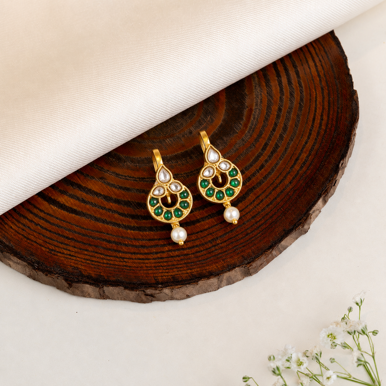 Green Kundan Bugadi