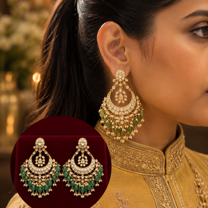 Suchi Moissanite Chandbali