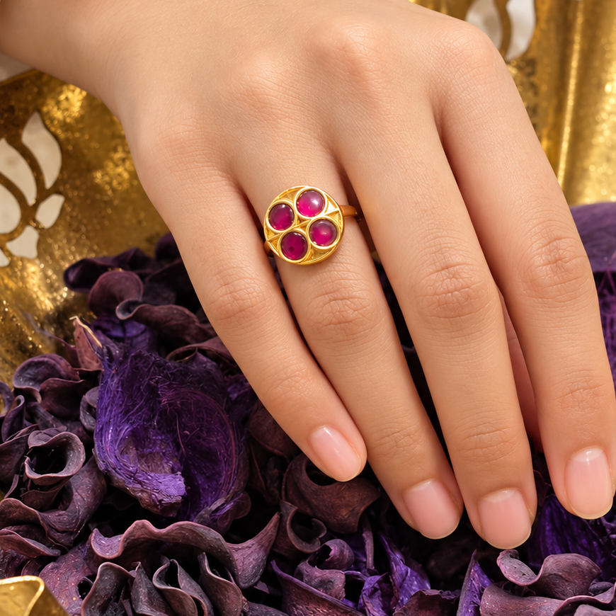 Qiha Kundan Ring