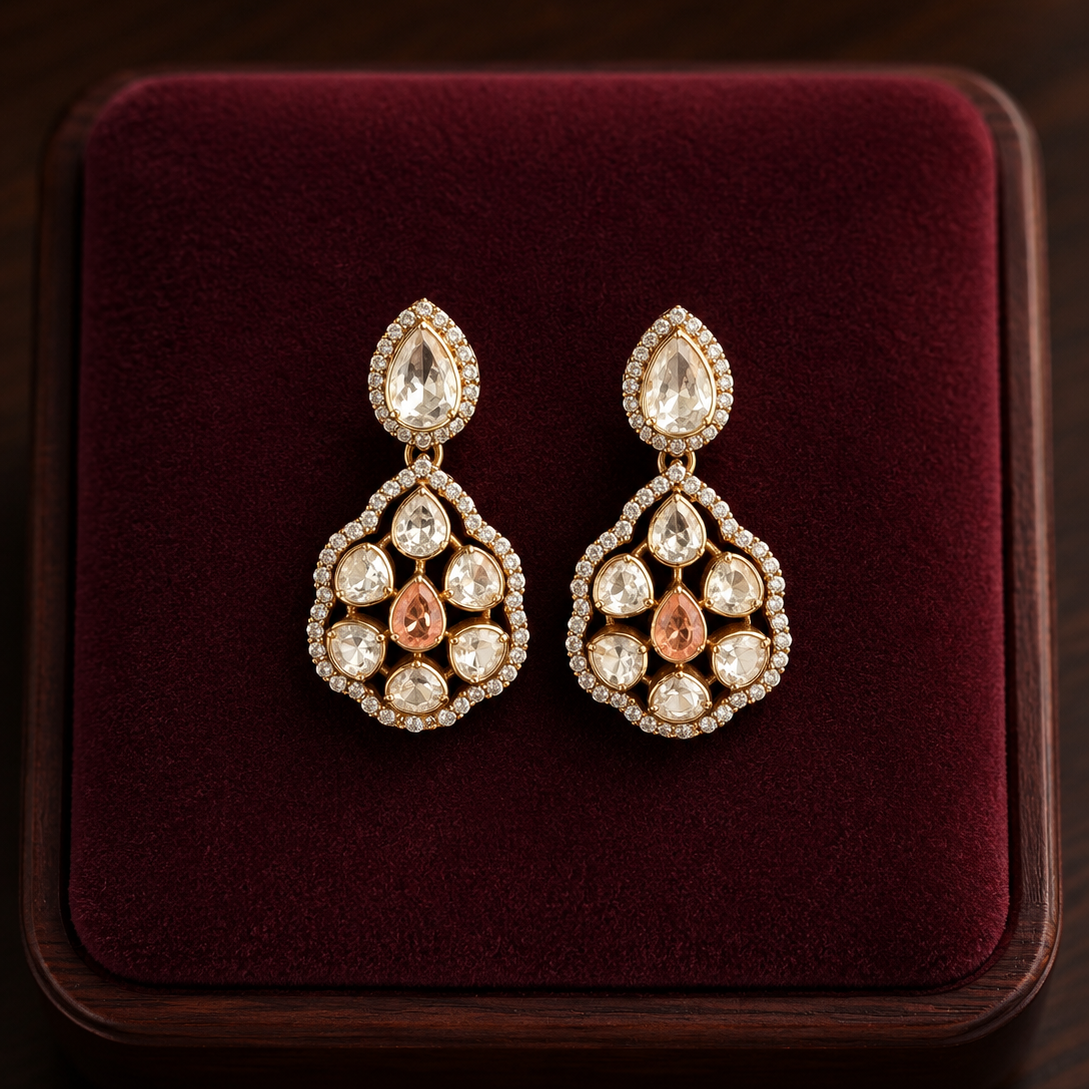 Tanishka Moissanite Earrings