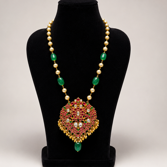 Rajnika Kundan Long Necklace