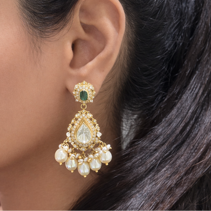 Alina Moissanite Chandbali