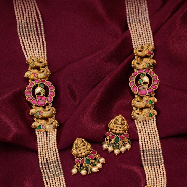 Shripada Long Necklace & Earrings Set