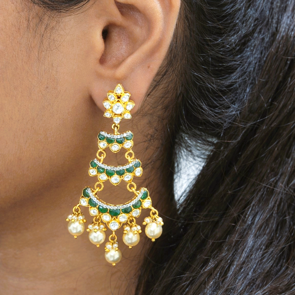 Ishaaya Moissanite Chandbali