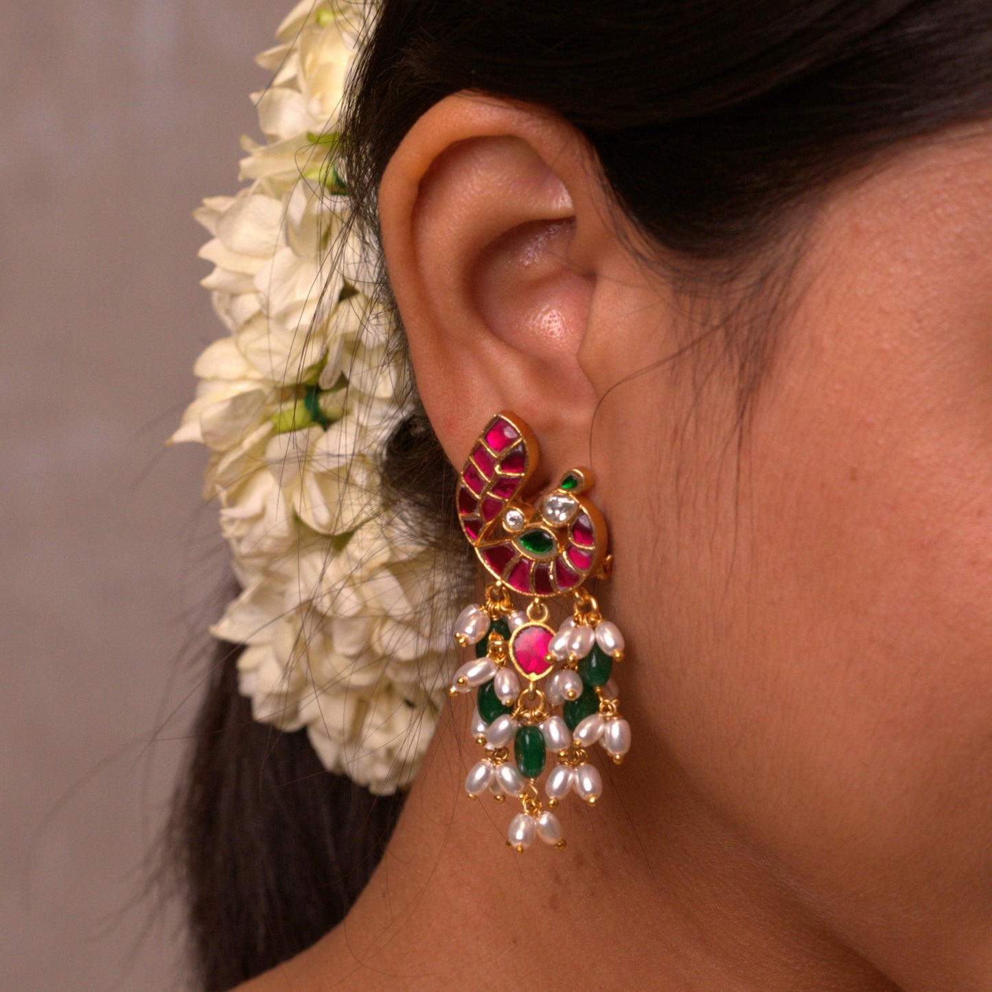 Pakshika Kundan Earrings