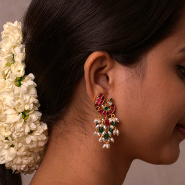 Pakshika Kundan Earrings